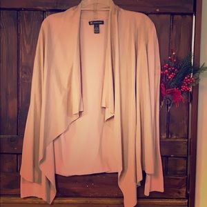 Beautiful, light pink, suede front blazer